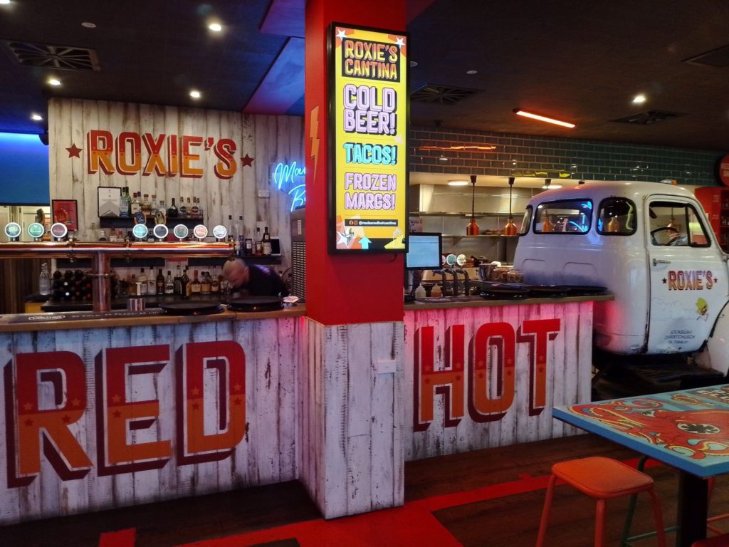 Colourful decor at Tauranga's Roxie's Red-Hot Cantina. Credit Mike Yardley