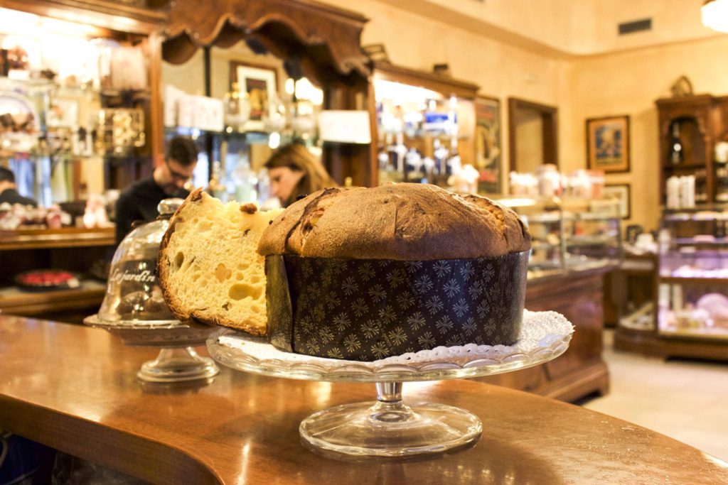 Panettone at Milan's Cafe Cova.