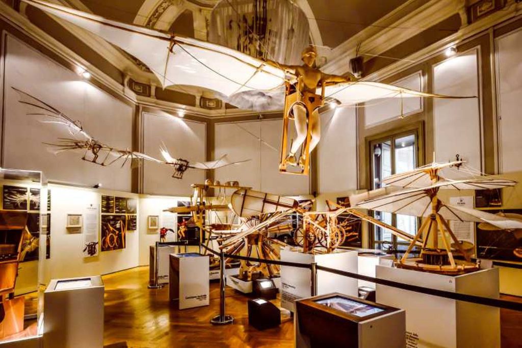 Da Vinci's inventions at Leonardo3 Museum, Milan