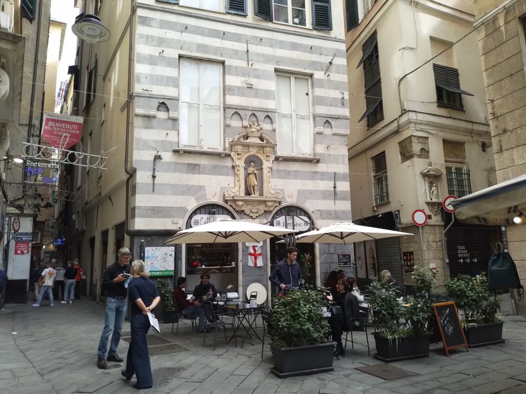 Local eateries in the medieval quarter.