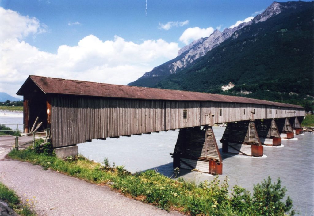 Old Rhine Bridge in Vaduz