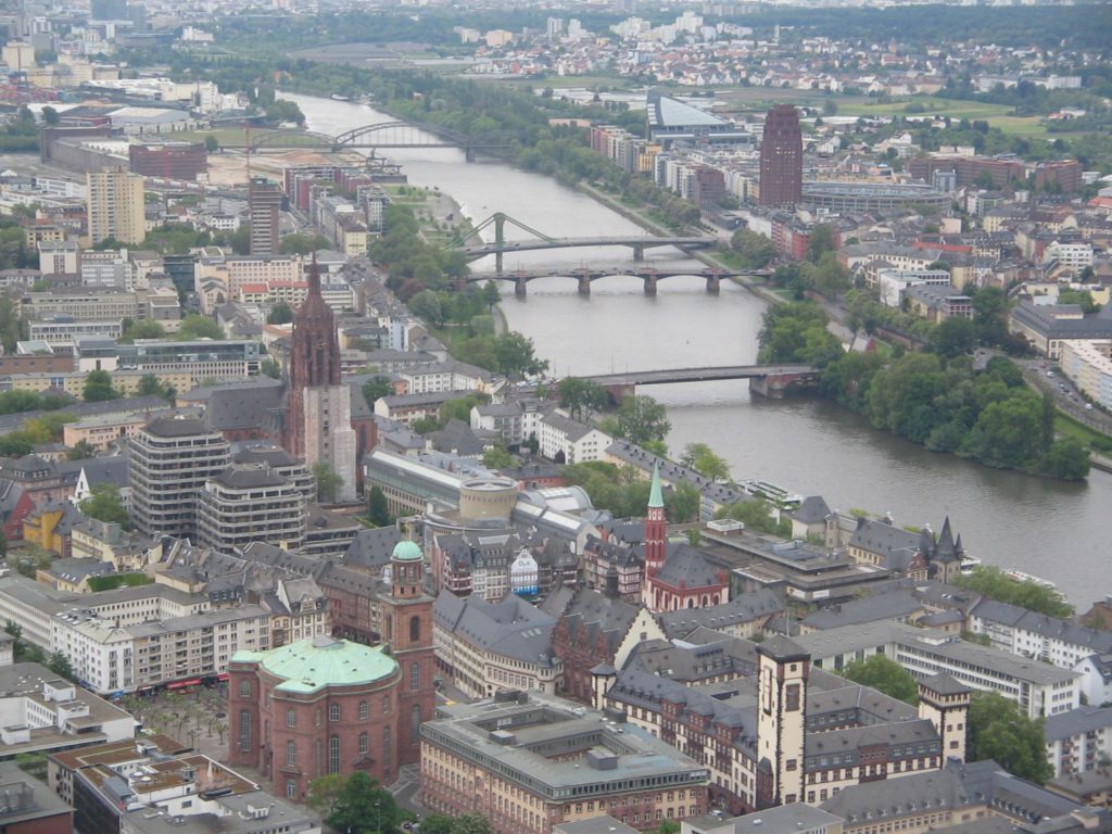 Bridges across the Main River, Frankfurt