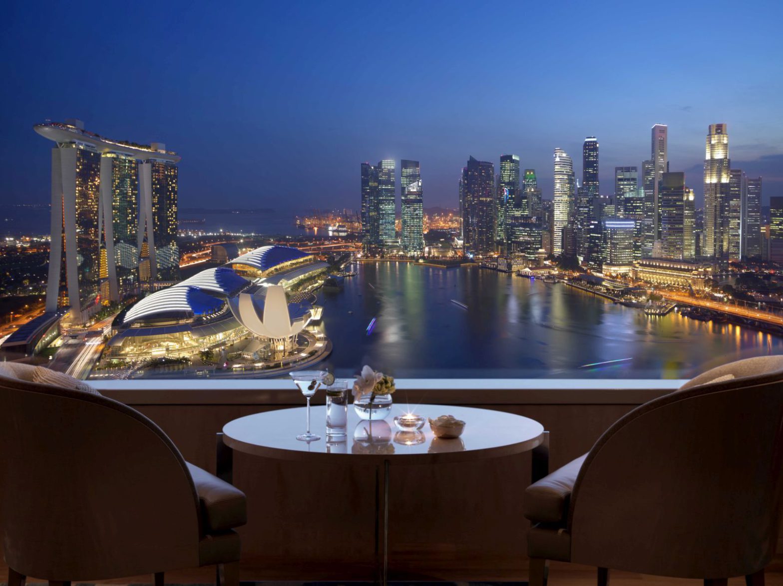 Club-Lounge-View at the RitzCarlton Millennia Singapore