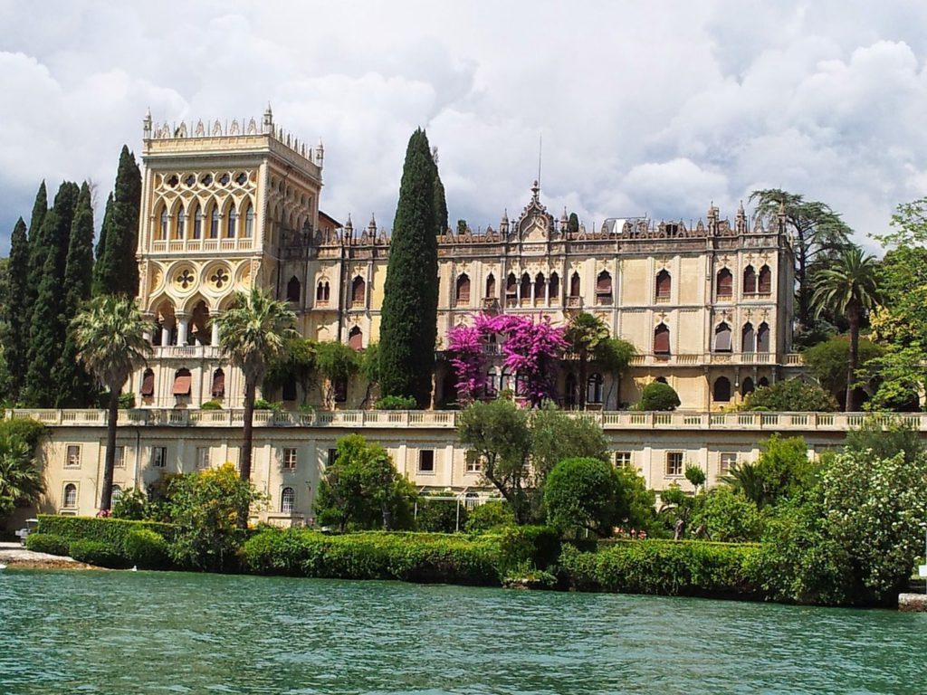 Lakeside villas at Lake Como, Italy