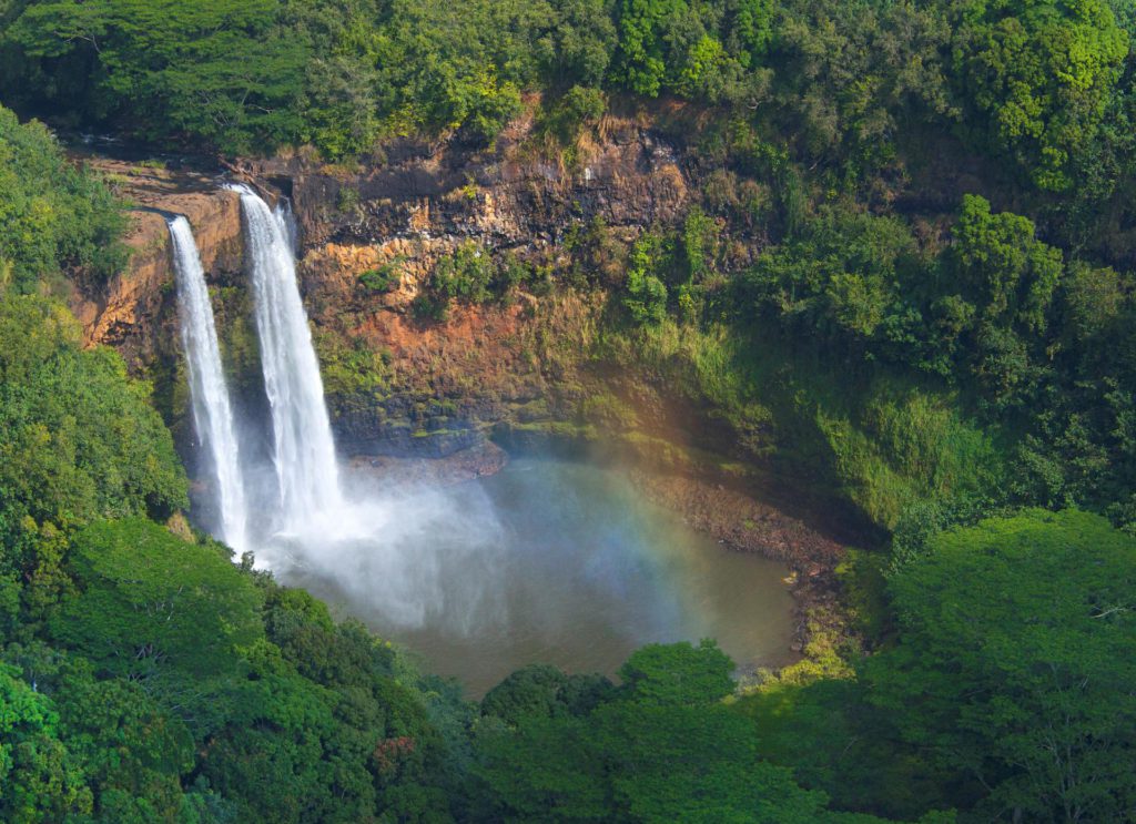 Wailua Falls in Kauai'i, Hawai'i