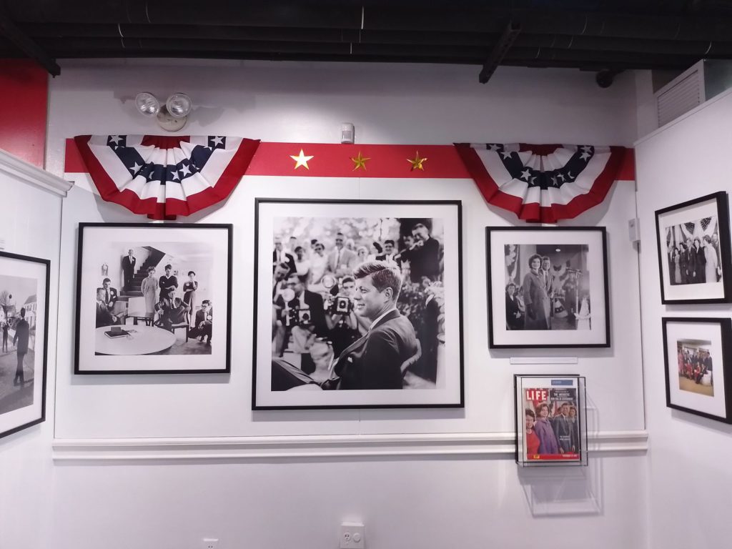 Inside JFK Museum in Hyannis