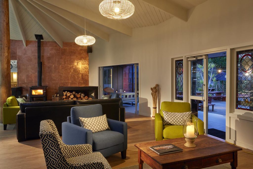Lounge at Awaroa Lodge