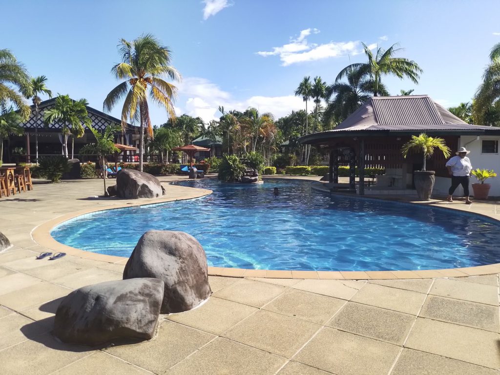 Poolside at Amoa Resort, Savai'i.