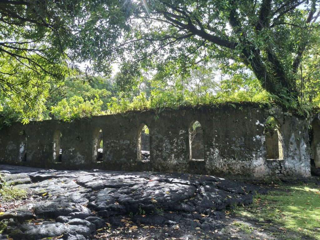 Saleaula Lava Field Church ruins, Samoa