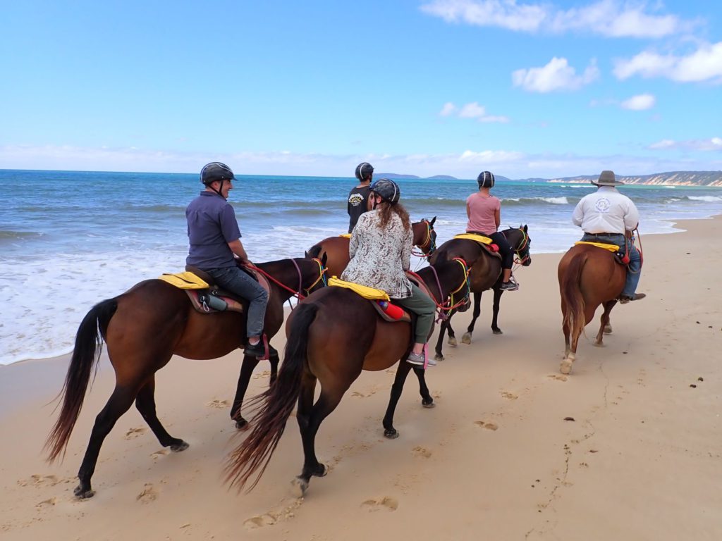 Mike and the team with Rainbow Beach Horse Rides