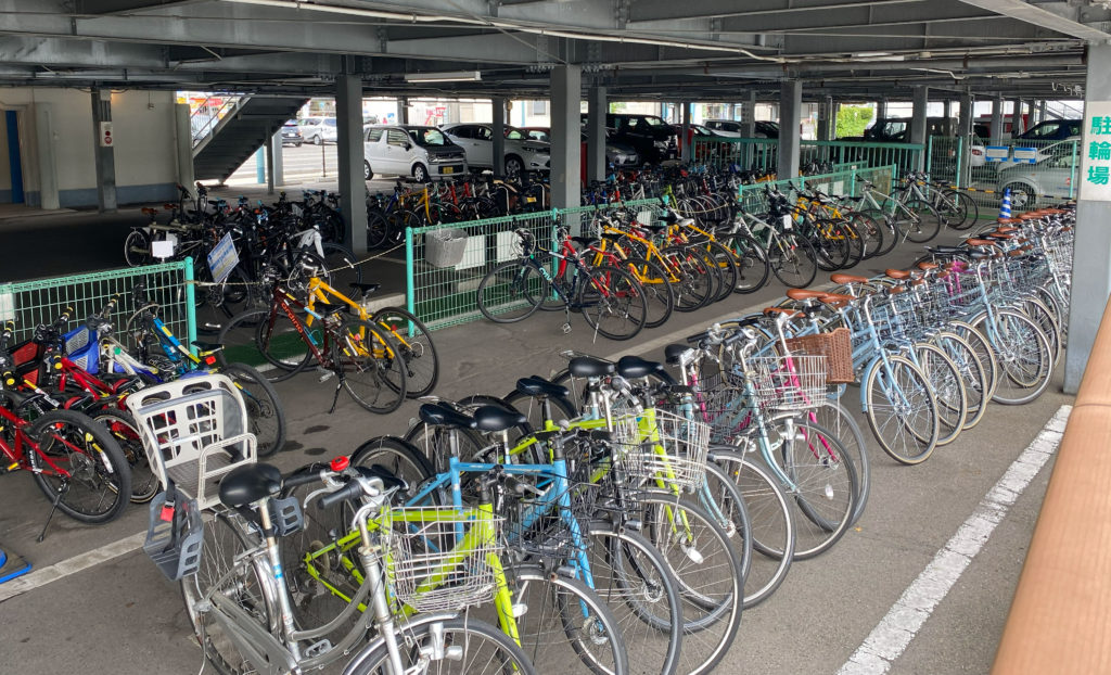 Bicycles for rent at Onomichi.