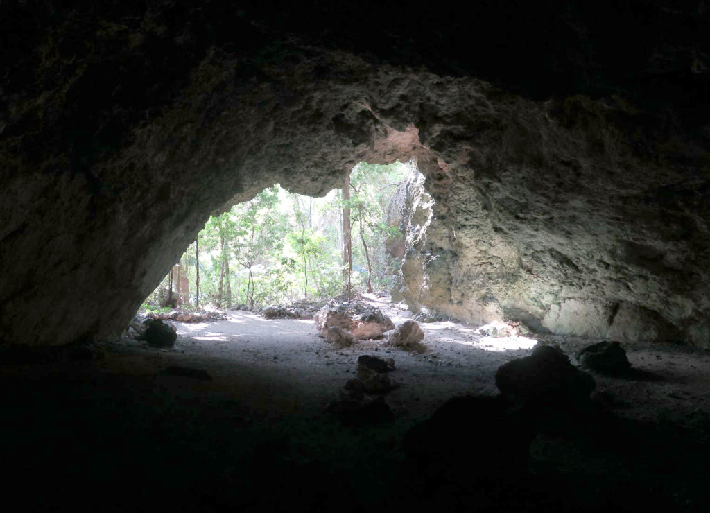Cave at Lelepa Island Vanuatu. 