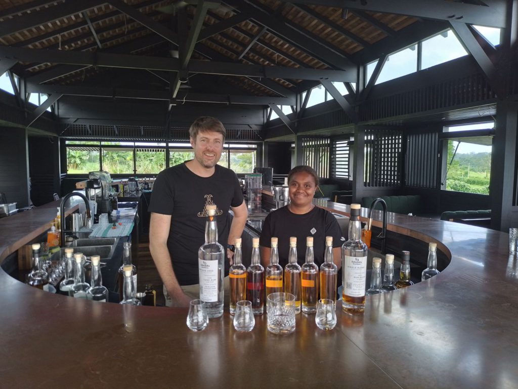The new tasting bar at 83 Islands Distillery.