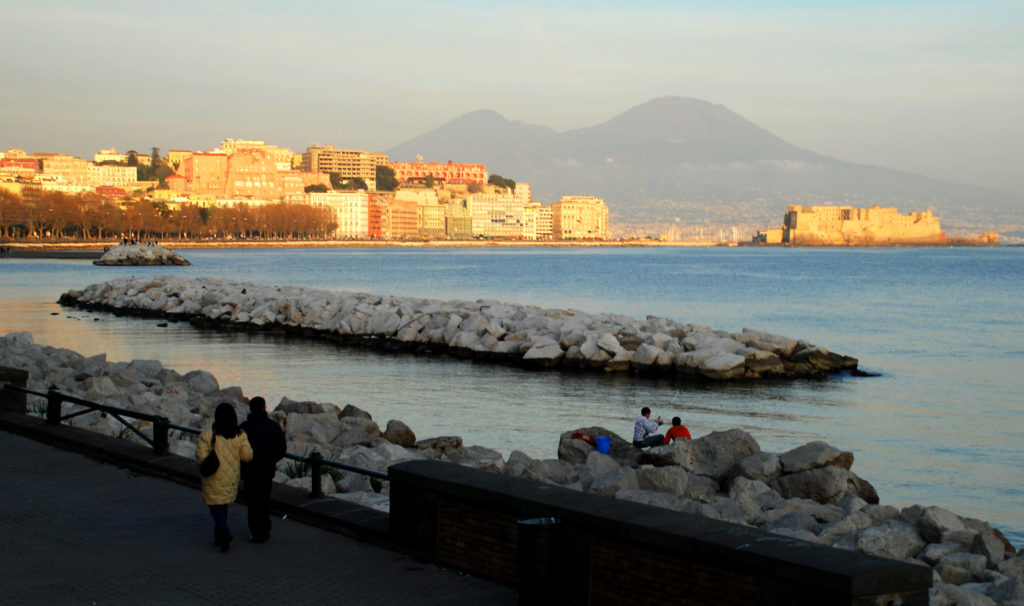Mergellina marina area in Naples.