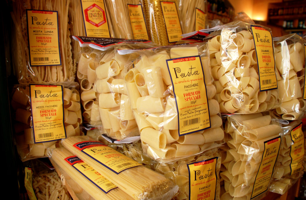 Traditional pasta in Naples