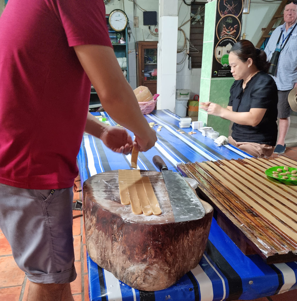 Famous Coconut Candy making at Cai Be.